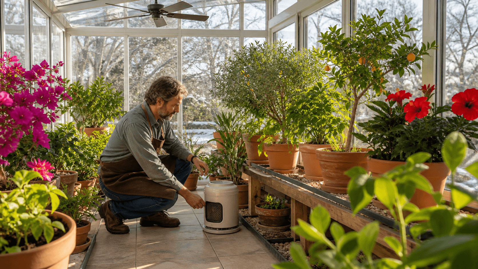 Plant Room Design for Overwintering Tender Texas Plants