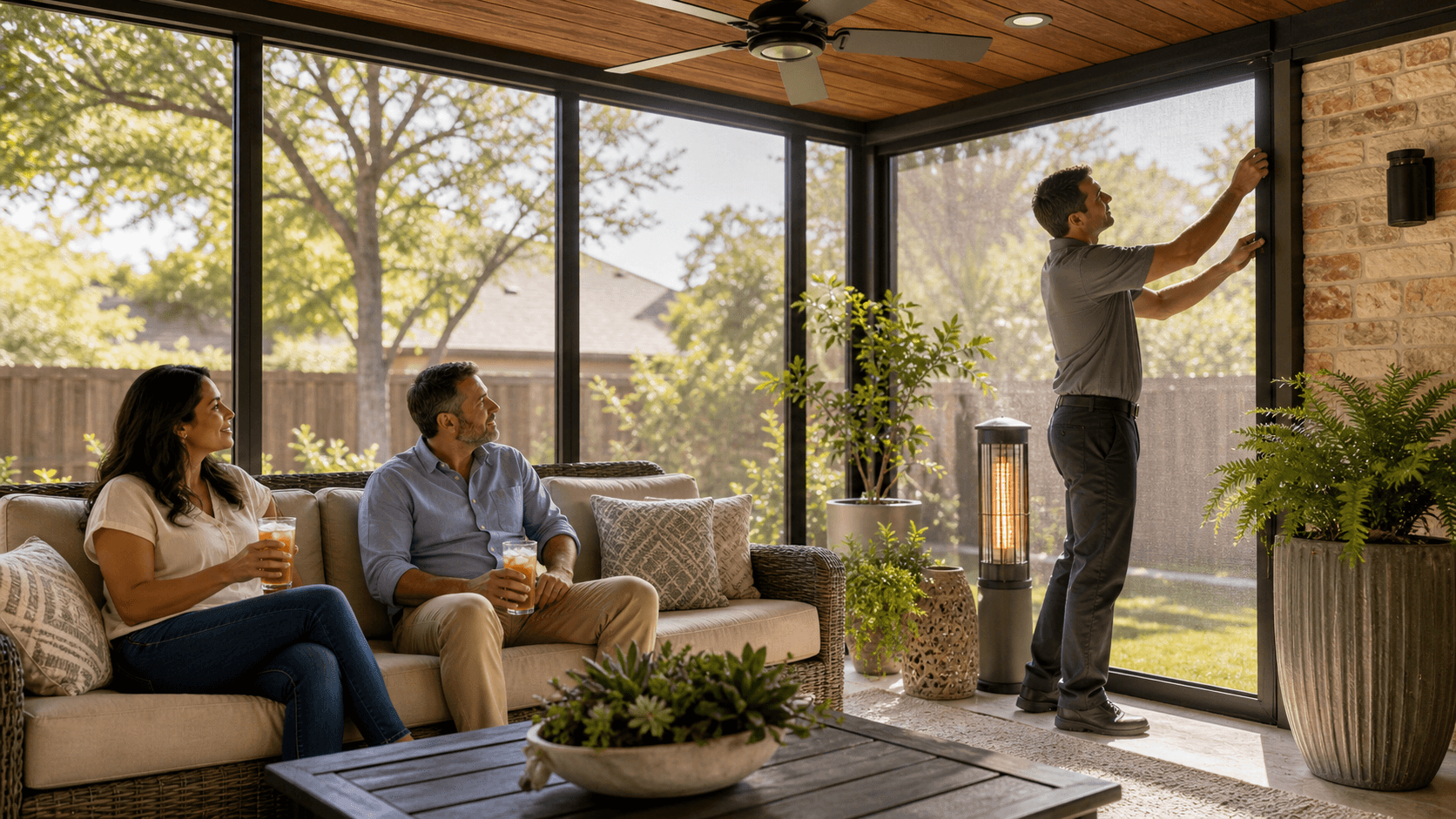 Screened Porches San Antonio Homeowners Turn Into Year-Round Retreats
